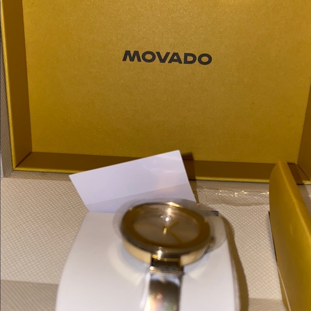 Movado Silver and Gold Tone Watch new - Picture 2 of 8